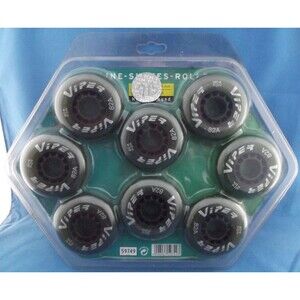 Viper Olive Black Inline Skate Wheels 8 Pack 76mm 82A NEW in package